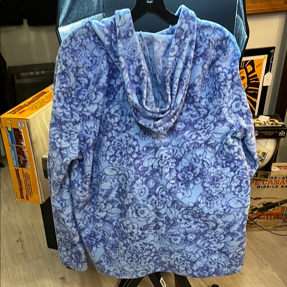 Basic Editions Blue Zip-Up Jacket - image 4